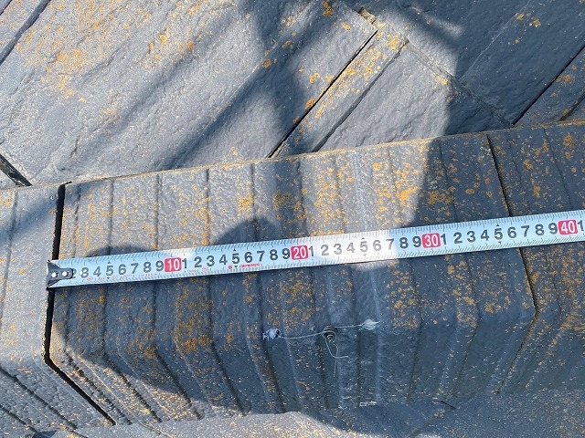 セメント瓦ニューエクセル棟瓦に隙間