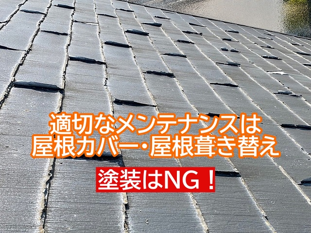 パミールの適切なメンテナンスは屋根カバーもしくは屋根葺き替え