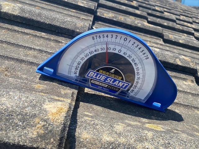 水戸市のセメント瓦は並勾配