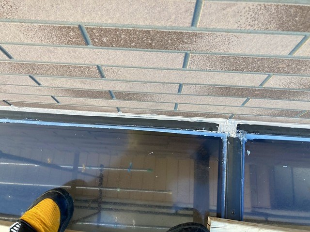 マスキングテープ養生を剥がした