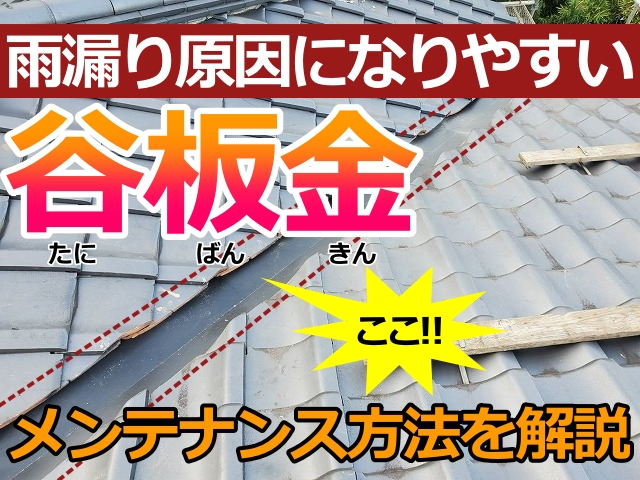 常陸大宮市の方へ谷板金の修理法を解説します