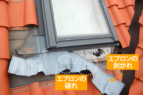 天窓修理の不具合
