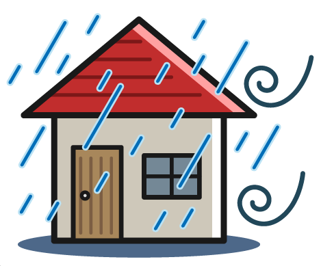 台風中は自身と家族の安全が最優先