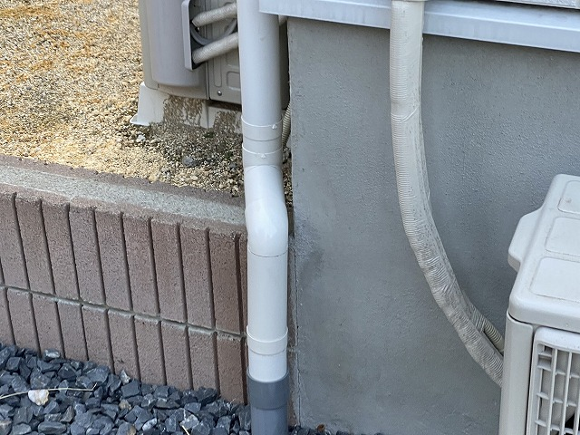 部分的な雨樋修理が完了