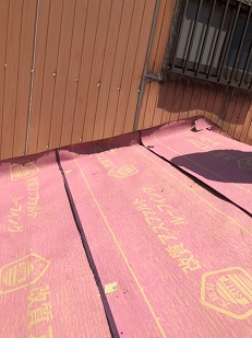 防水ルーフィング施工