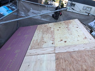 防水シート施工