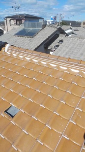 屋根漆喰塗り替え