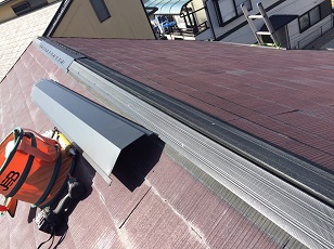 換気棟板金交換工事