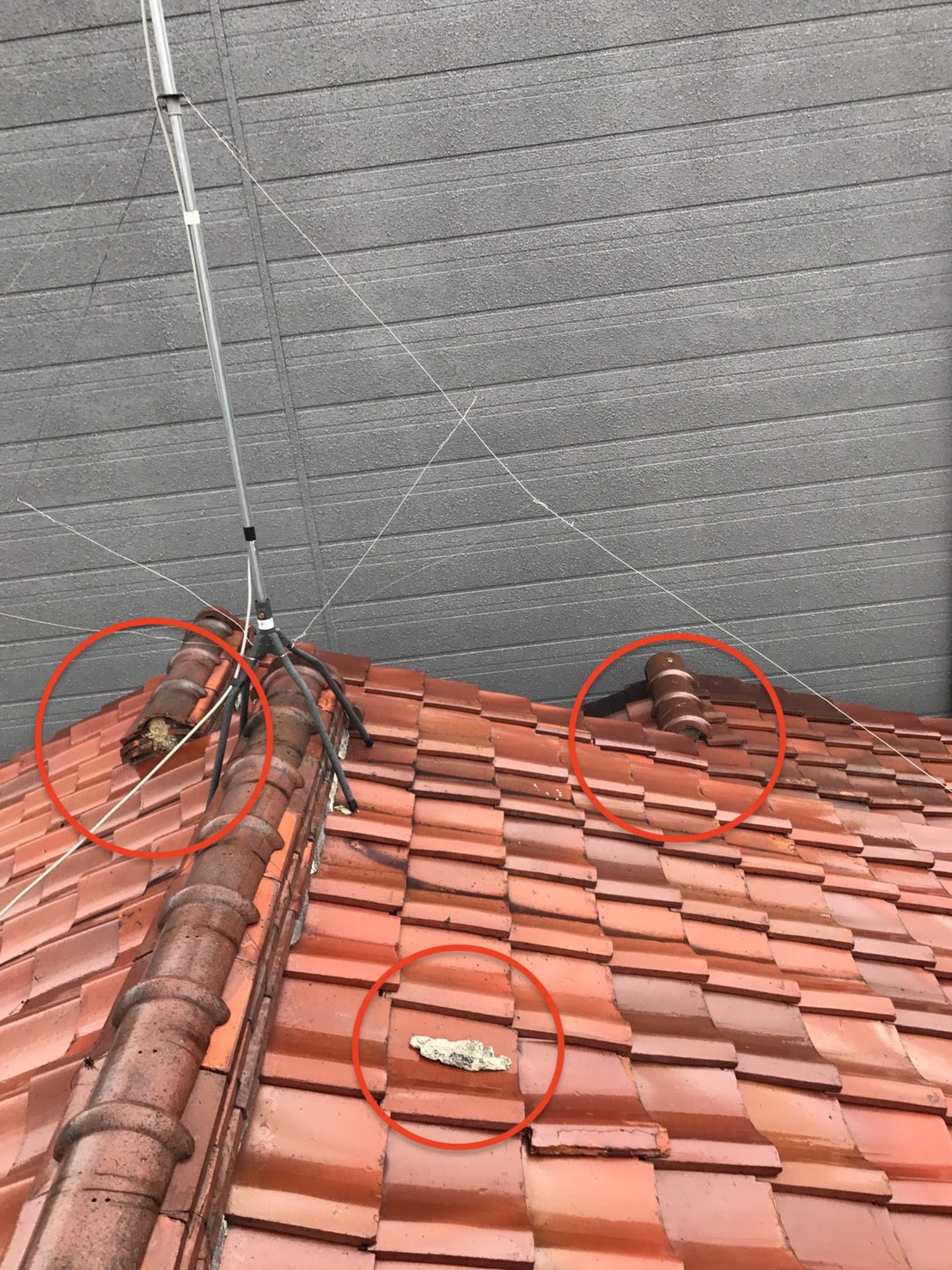 しっくいの剥がれ