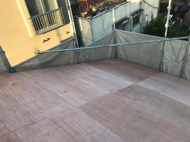 コンパネ張り完成