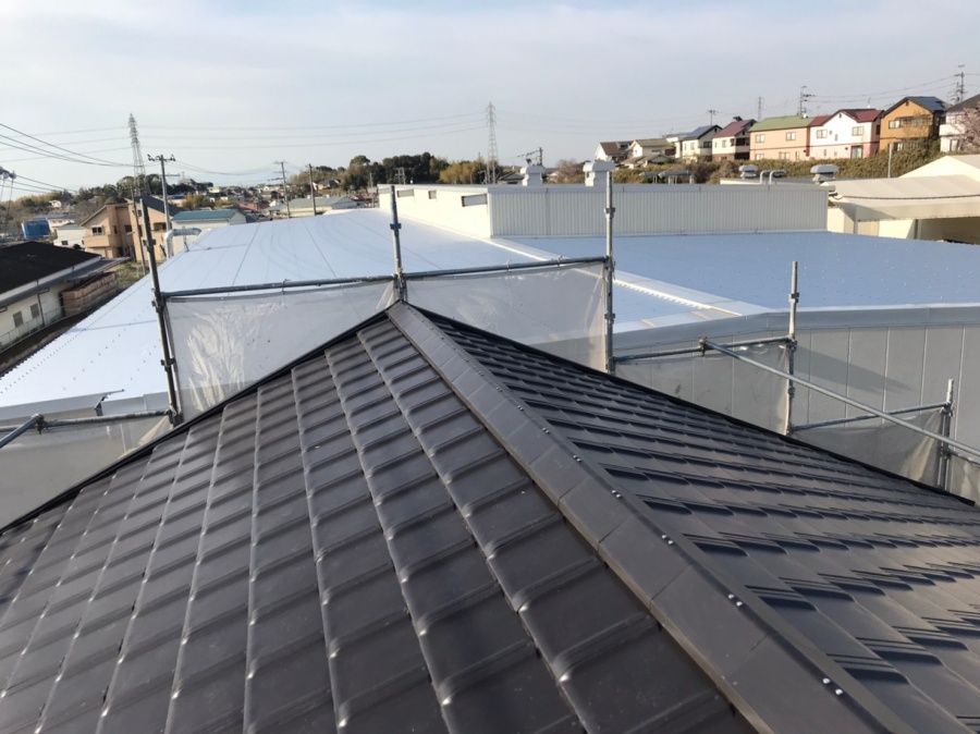 防災瓦葺き替え工事