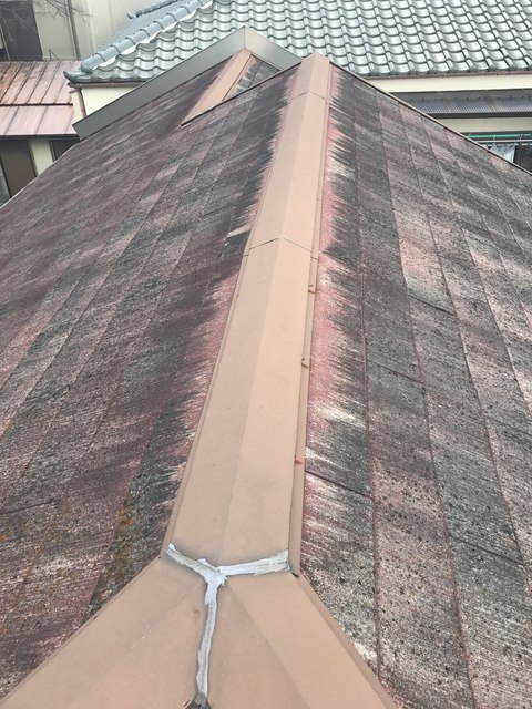 三叉部と棟板金全景