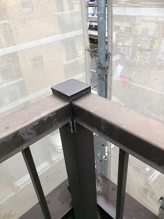 アルミ手摺補修