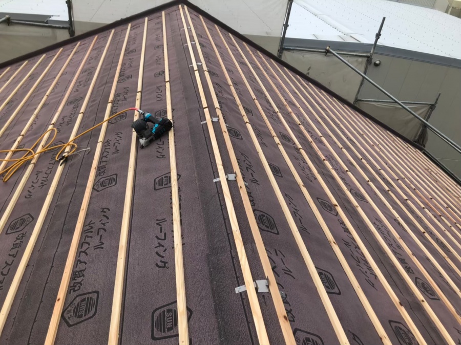 防災瓦葺き替え工事