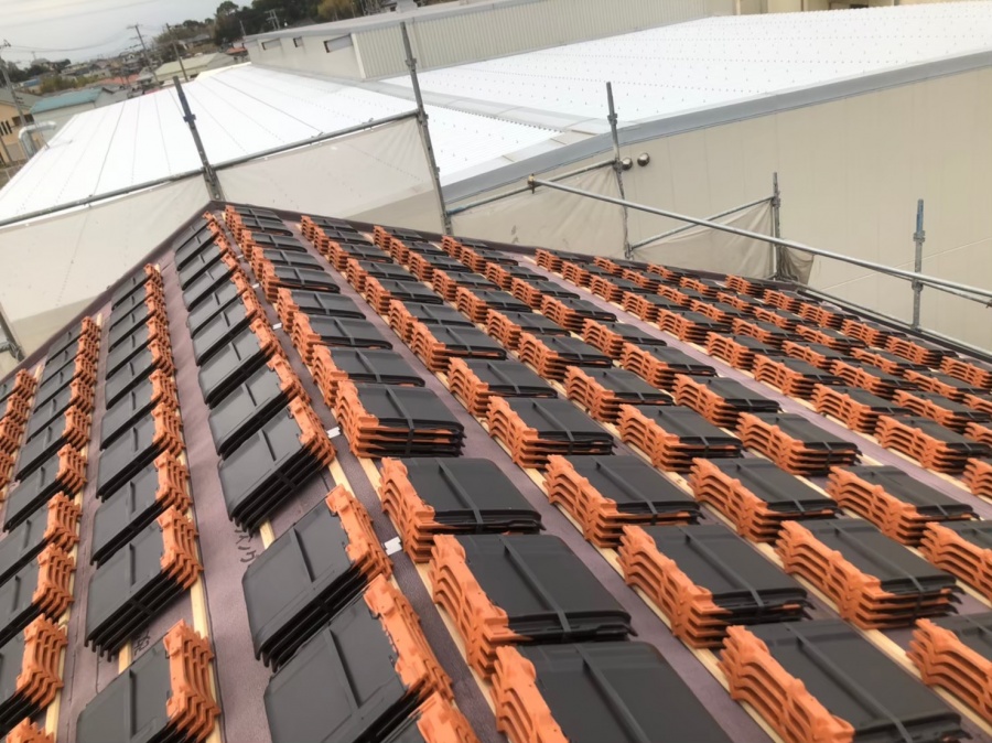 防災瓦葺き替え工事