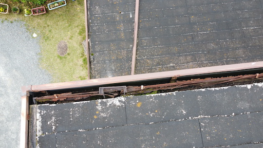 雨樋もボロボロです