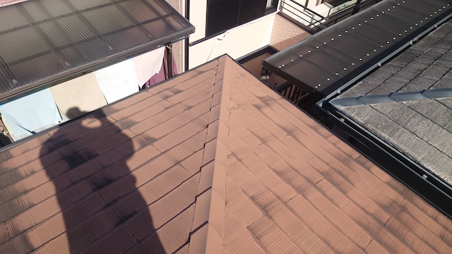 棟板金の状態確認実施