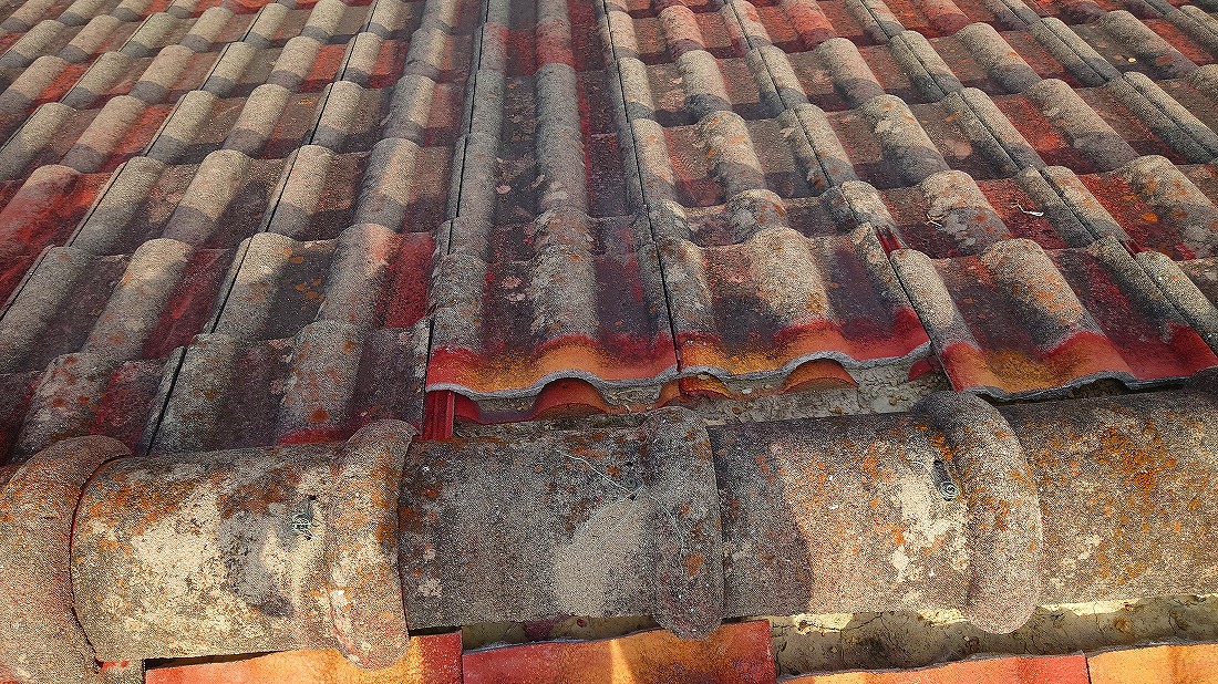 スペイン瓦(S型)酷く劣化