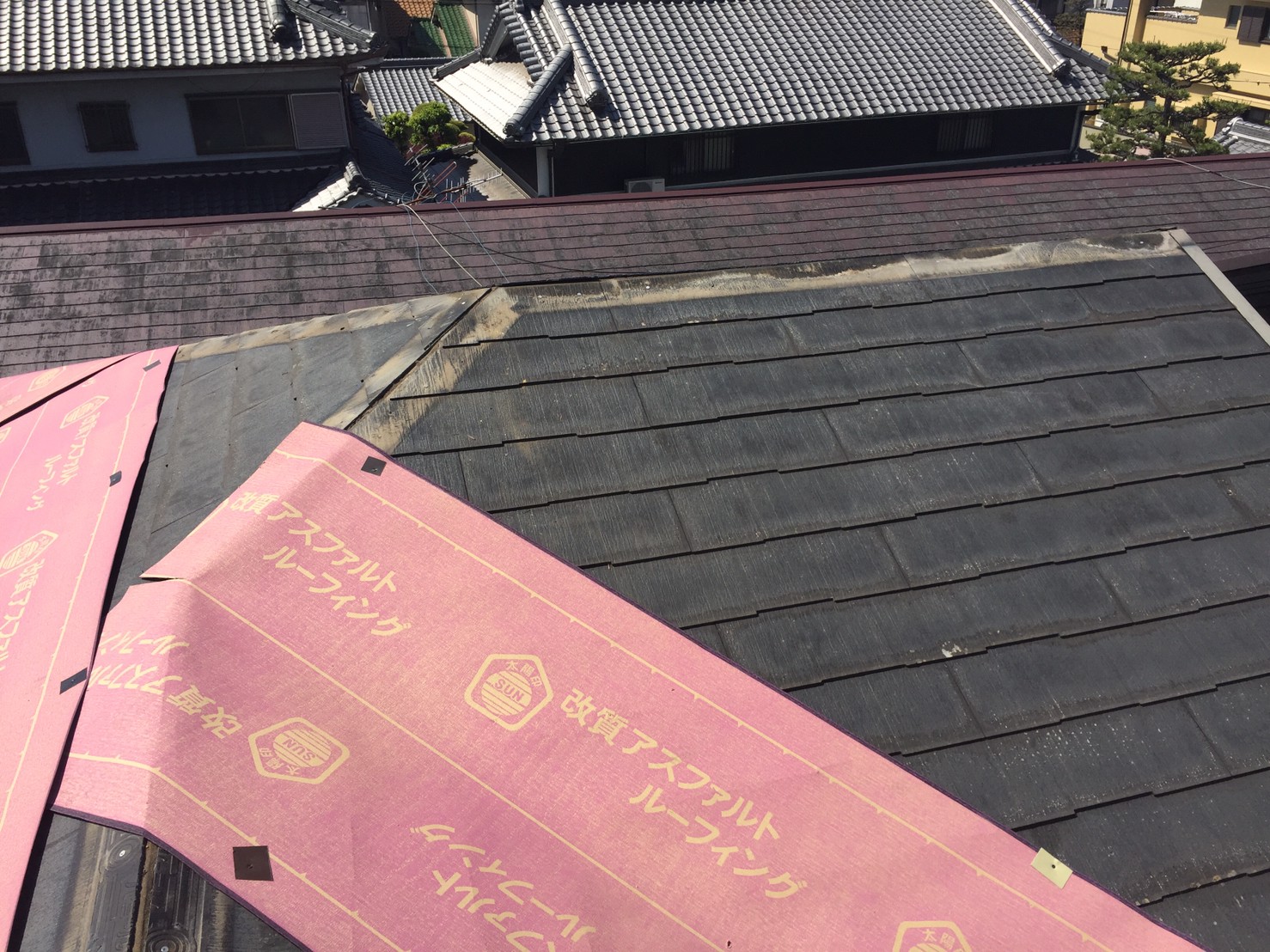 コロニアルからスーパーガルテクトカバー工事