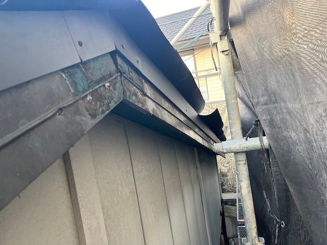 メンテナンス前の破風板