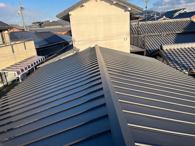 棟板金施工完了後