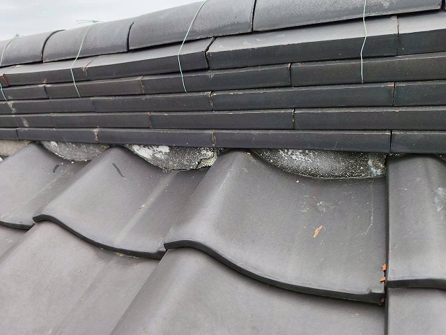 漆喰詰め直し前