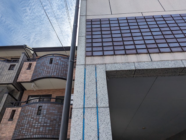 サイディングの目地