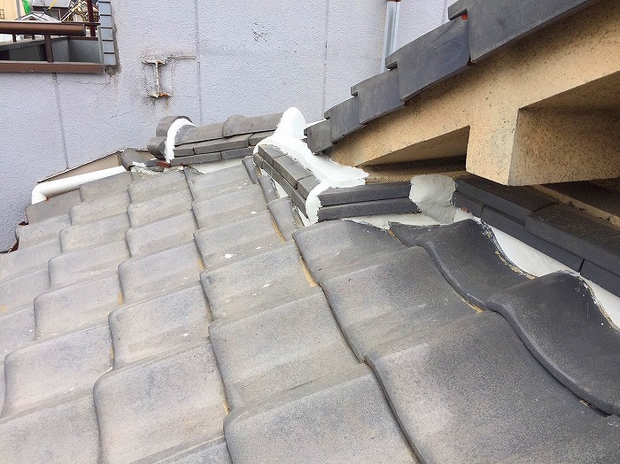 面戸漆喰やり直し