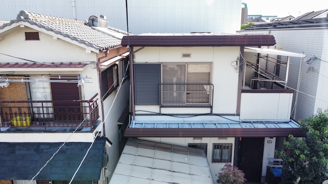 瓦棒下屋根画像