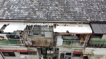 波板もボロボロ