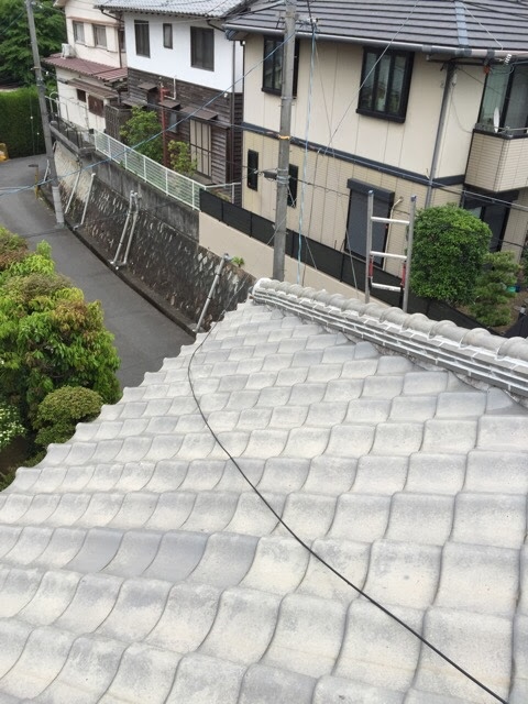 長岡京市の屋根全体の状況と今後の補修提案のイメージ