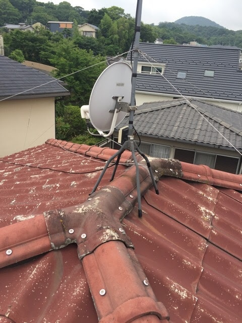 棟とアンテナ周辺