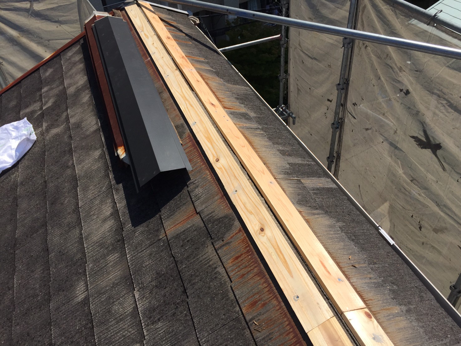 棟板金交換工事