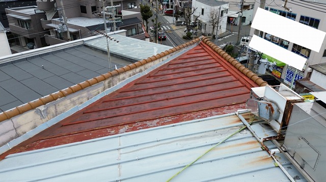 屋根の状態確認