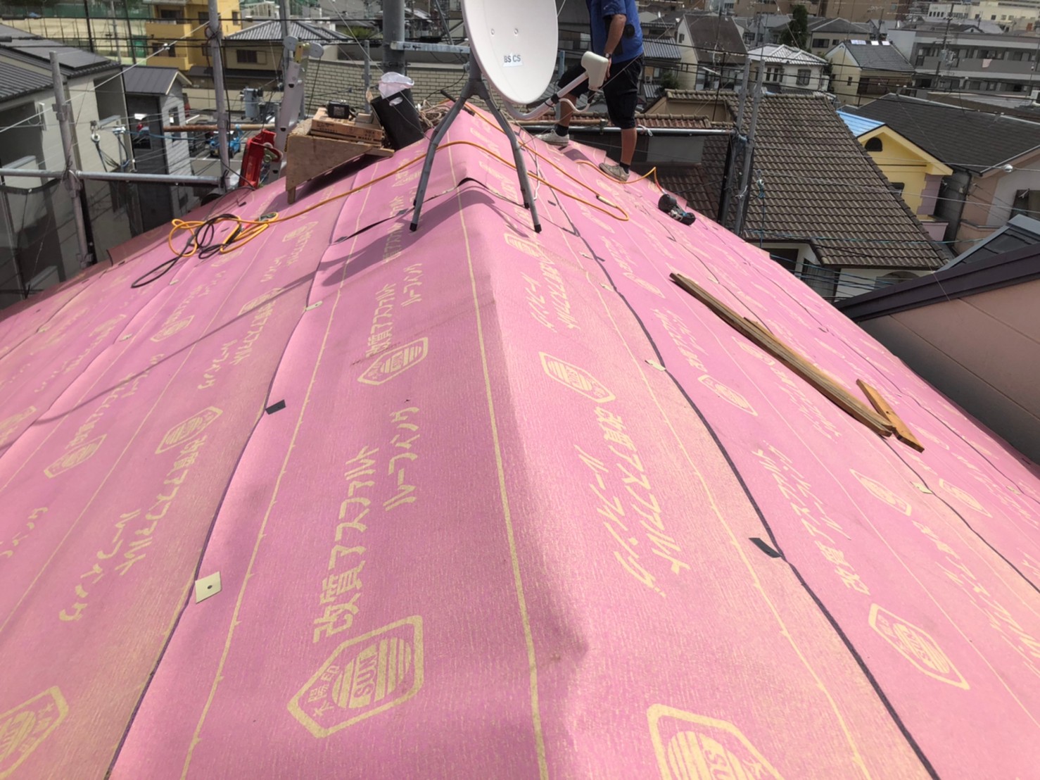 カバー工法防水処理