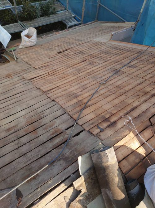 古い下地の状態