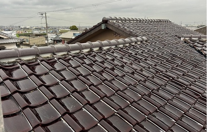 市川町の皆様へ　棟瓦取り直し完了