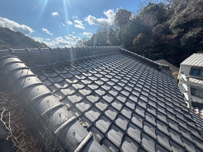 古民家の屋根瓦