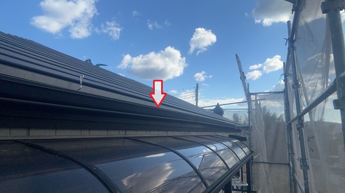 洲本市で積水ハウス戸建ての水漏れしている軒樋交換を行った後の様子