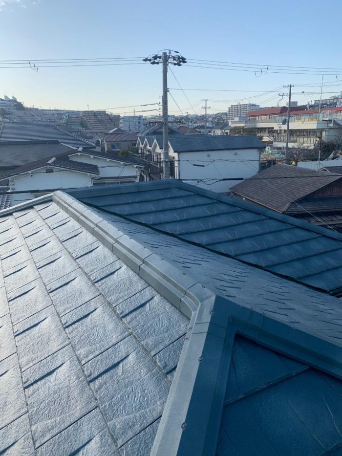 完工した瓦の様子