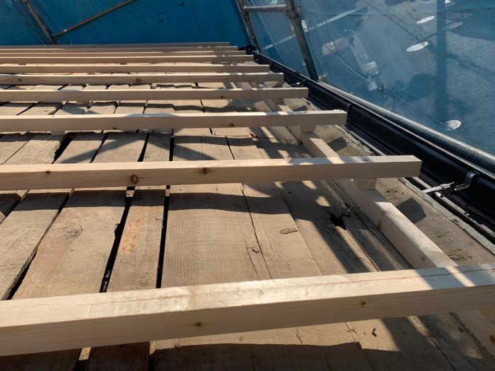 高さ調整している様子