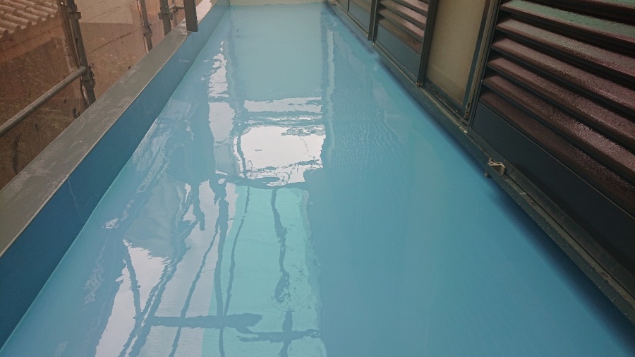 中塗り完了の様子