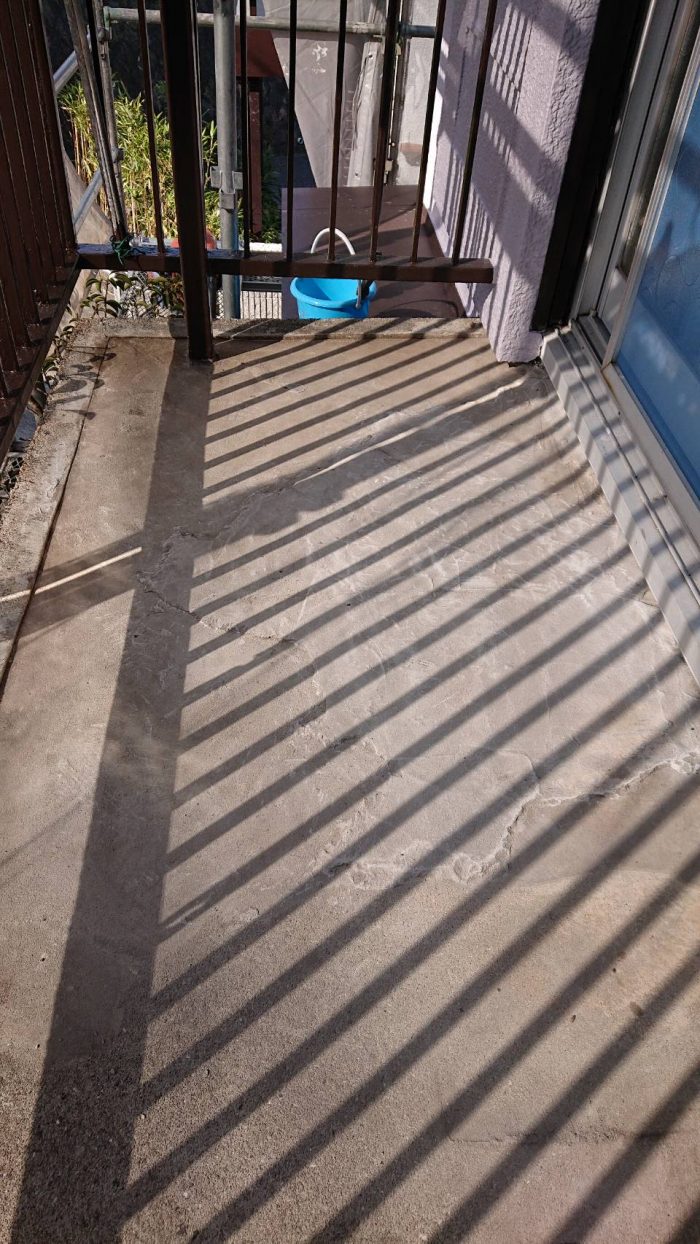 ケレンした土間の様子