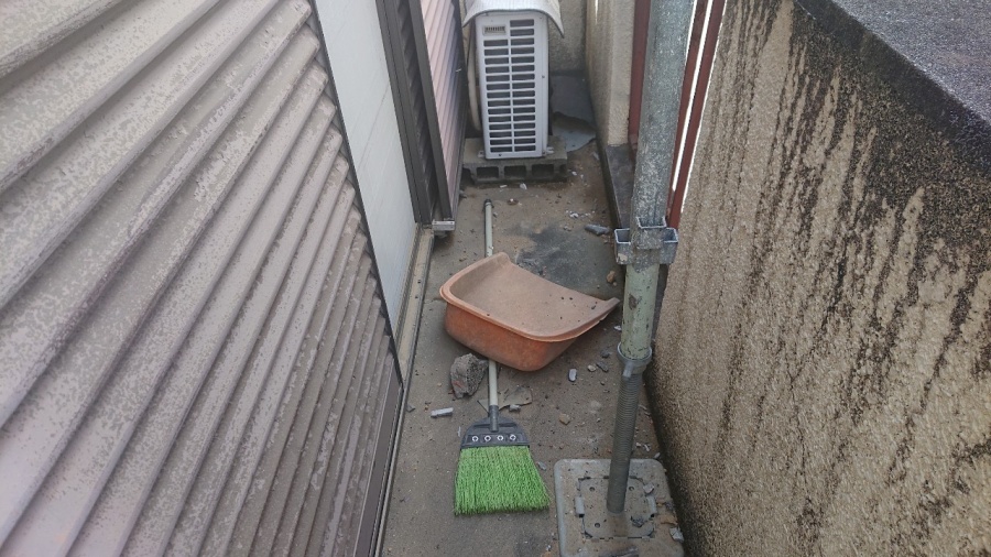 ケレン・清掃している様子