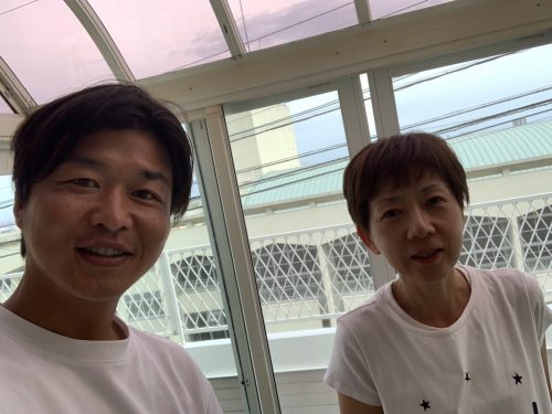 お客さんとの写真