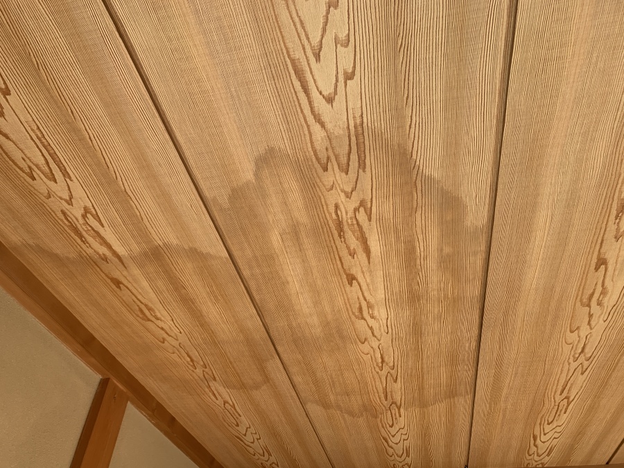 天井にシミができている様子