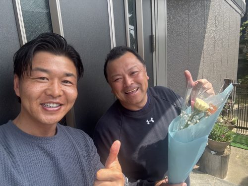 お客様との写真