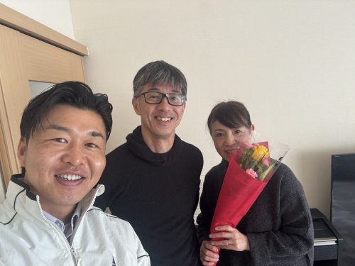 お客様との写真