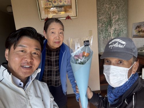 お客様との写真