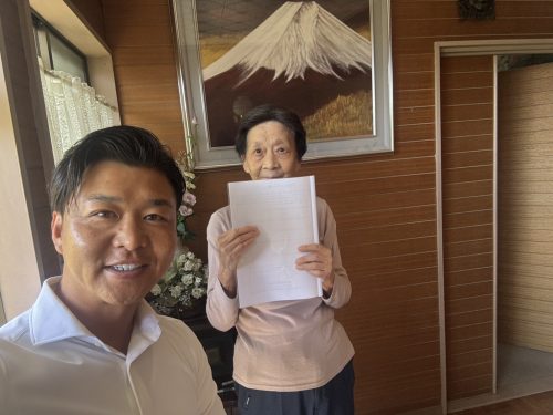 お客様との写真